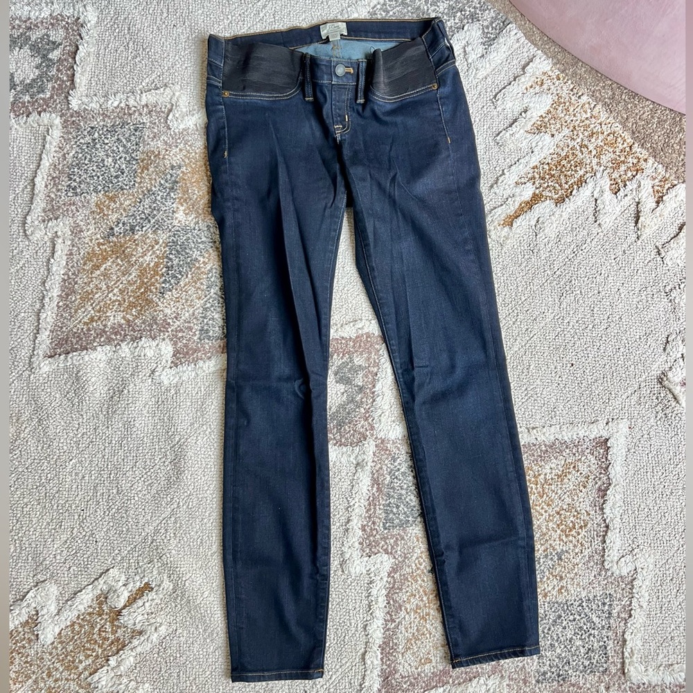 J Crew maternity, toothpick jeans
